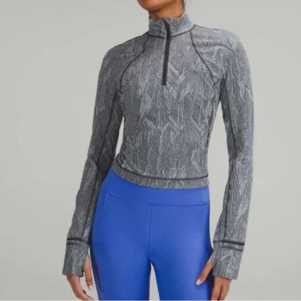 Lululemon Gray Quarter-Zip Pullover
